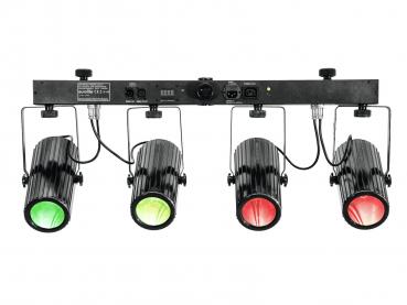 Eurolite Set 2x LED SLS-6 TCL Spot + LED QDF-Bar RGBAW Lichtset